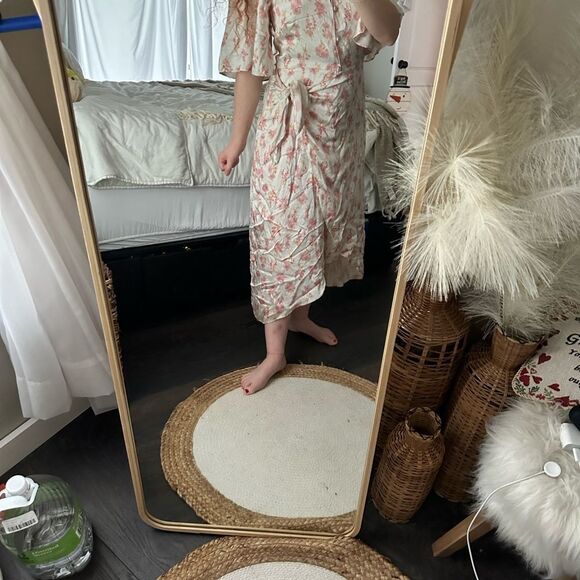 Les Reveries Women’s 4 Twist Front Drape Dress Flawed - Picture 7 of 9